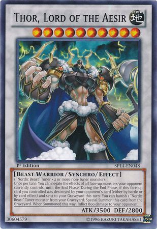 Thor Lord of the Aesir SP14 EN048 Common 1st Edition Star Pack 2014 1st Edition Singles Thor Lord of the Aesir SP14 EN048 Common 1st Edition Star Pack 2014 1st Edition Singles