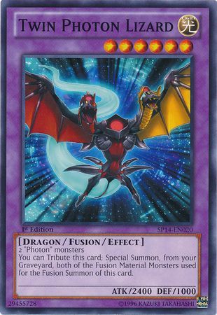 TWIN PHOTON LIZARD SP14-EN020 1st EDITION 2014 SERIES COMMON YTCG