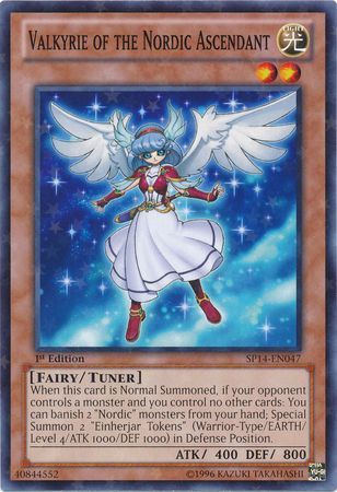 Valkyrie of the Nordic Ascendant SP14 EN047 Starfoil Rare 1st Edition Valkyrie of the Nordic Ascendant SP14 EN047 Starfoil Rare 1st Edition