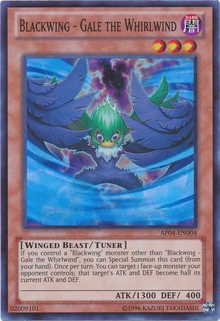 Blackwing Gale the Whirlwind AP04 EN004 Super Rare Astral Pack 4 AP04 Blackwing Gale the Whirlwind AP04 EN004 Super Rare Astral Pack 4 AP04