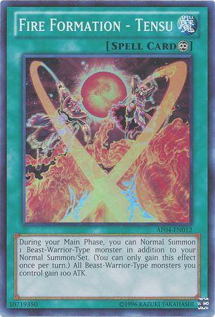 Fire Formation Tensu AP04 EN012 Super Rare Astral Pack 4 AP04 Fire Formation Tensu AP04 EN012 Super Rare Astral Pack 4 AP04