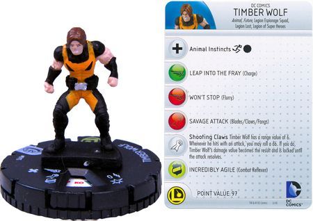 Timber Wolf 015 Superman Legion of Super Heroes DC HeroClix Timber Wolf 015 Superman Legion of Super Heroes DC HeroClix