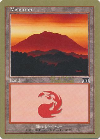 Mountain 343 Tokyo August 1999 MTG 6th Edition Art Mountain 343 Tokyo August 1999 MTG 6th Edition Art