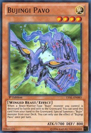Bujingi Pavo LVAL EN083 Super Rare Unlimited Legacy of the Valiant Unlimited Singles Bujingi Pavo LVAL EN083 Super Rare Unlimited Legacy of the Valiant Unlimited Singles