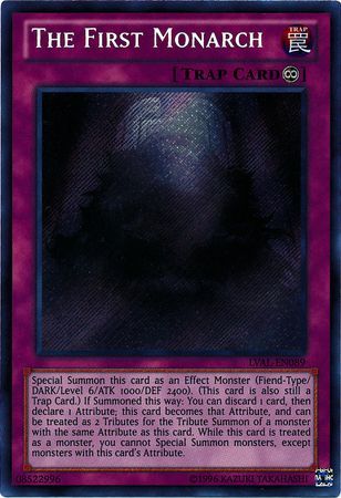 The First Monarch LVAL EN089 Secret Rare Unlimited Legacy of the Valiant Unlimited Singles The First Monarch LVAL EN089 Secret Rare Unlimited Legacy of the Valiant Unlimited Singles