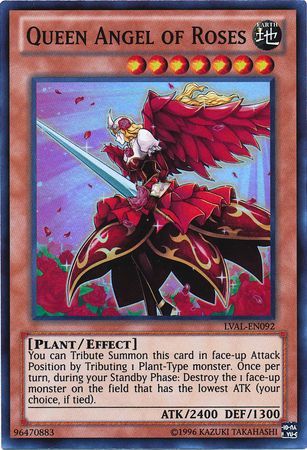 Queen Angel of Roses LVAL EN092 Super Rare Unlimited Queen Angel of Roses LVAL EN092 Super Rare Unlimited