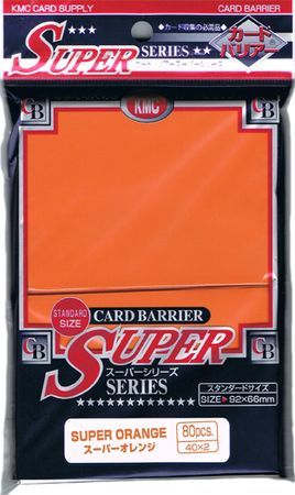 KMC Super Orange 80ct Standard Sized Sleeves KMCMS1102 Sleeves KMC Super Orange 80ct Standard Sized Sleeves KMCMS1102 Sleeves