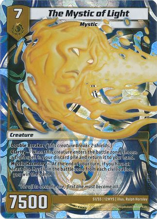 The Mystic of Light S1 S5 Super Rare Kaijudo The 5 Mystics 12MYS The Mystic of Light S1 S5 Super Rare Kaijudo The 5 Mystics 12MYS