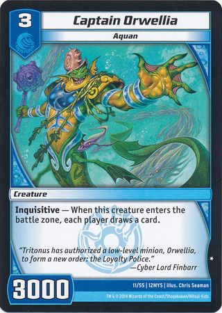 Captain Orwellia 11 55 Common Kaijudo The 5 Mystics 12MYS Captain Orwellia 11 55 Common Kaijudo The 5 Mystics 12MYS