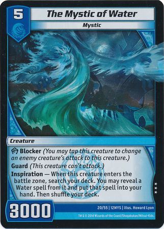 The Mystic of Water 20 55 Rare Kaijudo The 5 Mystics 12MYS The Mystic of Water 20 55 Rare Kaijudo The 5 Mystics 12MYS