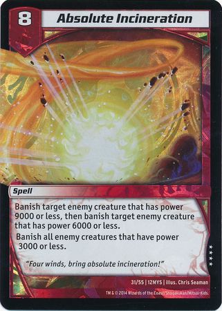 Absolute Incineration 31 55 Very Rare Absolute Incineration 31 55 Very Rare