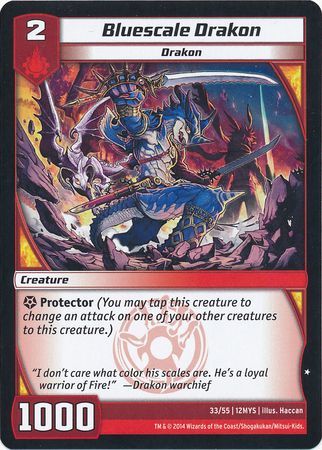 Bluescale Drakon 33 55 Common Kaijudo The 5 Mystics 12MYS Bluescale Drakon 33 55 Common Kaijudo The 5 Mystics 12MYS