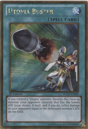 Utopia Buster PGLD EN009 Gold Secret Rare 1st Edition Premium Gold 1st Edition Singles Utopia Buster PGLD EN009 Gold Secret Rare 1st Edition Premium Gold 1st Edition Singles