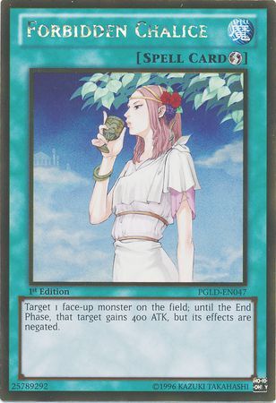 Forbidden Chalice PGLD EN047 Gold Rare 1st Edition Premium Gold 1st Edition Singles Forbidden Chalice PGLD EN047 Gold Rare 1st Edition Premium Gold 1st Edition Singles
