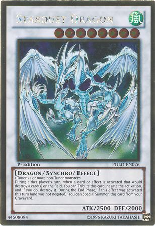 GLD3-EN037 Gold Rare Limited Edition Lightly Played YuGiOh Stardust Dragon 