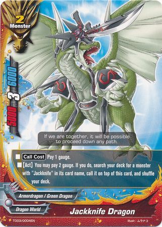 Jackknife Dragon TD03 0004 TD Jackknife Dragon TD03 0004 TD