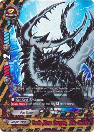 Twin Horn Dragon Ark Giraffa BT02 0013EN Double Rare RR FCBF Vol 2 Cyber Ninja Squad Twin Horn Dragon Ark Giraffa BT02 0013EN Double Rare RR FCBF Vol 2 Cyber Ninja Squad