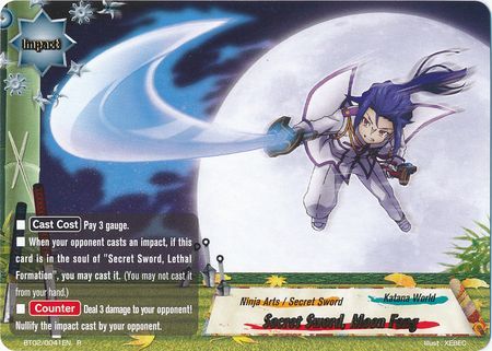 Secret Sword Moon Fang BT02 0041EN Rare R FCBF Vol 2 Cyber Ninja Squad Secret Sword Moon Fang BT02 0041EN Rare R FCBF Vol 2 Cyber Ninja Squad