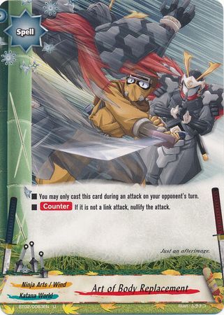 Art of Body Replacement BT02 0063EN Uncommon UC FCBF Vol 2 Cyber Ninja Squad Art of Body Replacement BT02 0063EN Uncommon UC FCBF Vol 2 Cyber Ninja Squad