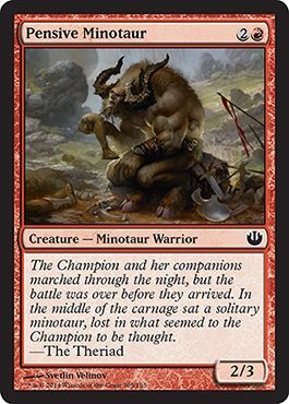 Pensive Minotaur Journey Into Nyx Singles