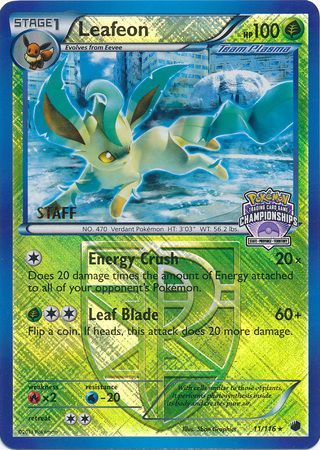 Leafeon 11 116 Staff States 14 League Promo Pokemon Championship League Organized Play Promos Leafeon 11 116 Staff States 14 League Promo Pokemon Championship League Organized Play Promos