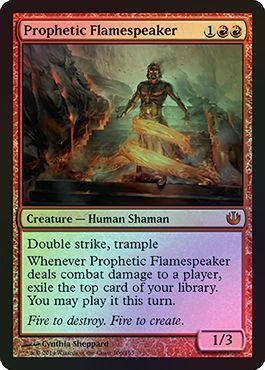 Prophetic Flamespeaker Foil Journey Into Nyx Foil Singles Prophetic Flamespeaker Foil Journey Into Nyx Foil Singles