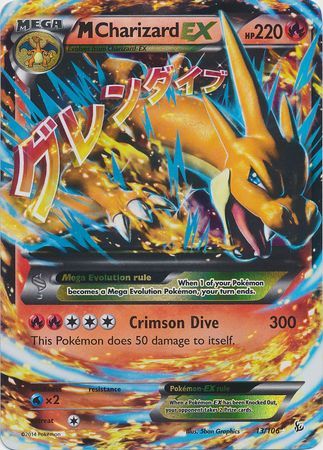 Pokémon TCG: M Charizard EX (69/106) - XY2 Flash de Fogo em