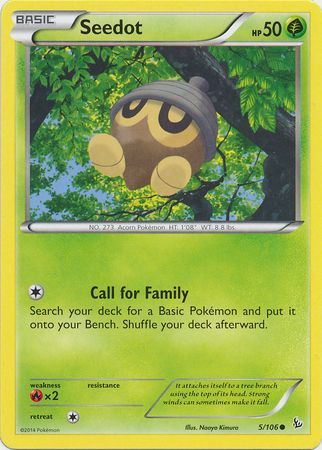 Seedot 5 106 Common XY Flashfire Singles Seedot 5 106 Common XY Flashfire Singles