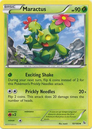 Maractus 10 106 Uncommon XY Flashfire Singles Maractus 10 106 Uncommon XY Flashfire Singles