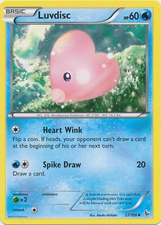Luvdisc 27 106 Uncommon XY Flashfire Singles Luvdisc 27 106 Uncommon XY Flashfire Singles