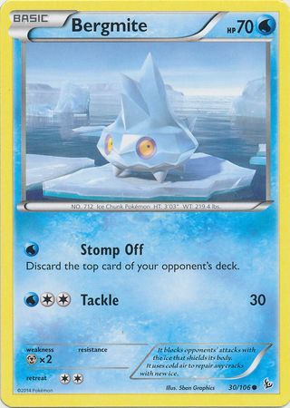 Bergmite 30 106 Common XY Flashfire Singles Bergmite 30 106 Common XY Flashfire Singles