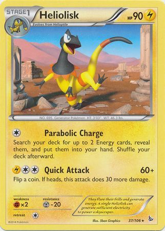 Heliolisk 37 106 Rare XY Flashfire Singles Heliolisk 37 106 Rare XY Flashfire Singles