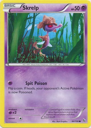 Skrelp 44 106 Common XY Flashfire Singles Skrelp 44 106 Common XY Flashfire Singles
