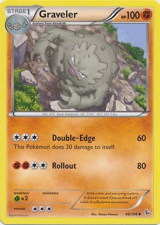 Graveler 46 106 Uncommon XY Flashfire Singles Graveler 46 106 Uncommon XY Flashfire Singles