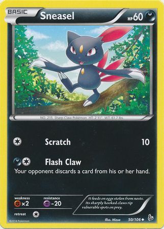 Sneasel 50 106 Uncommon XY Flashfire Singles Sneasel 50 106 Uncommon XY Flashfire Singles