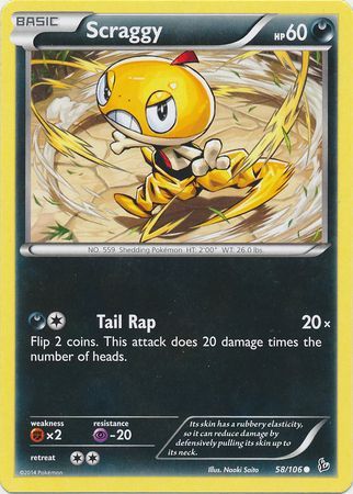 Scraggy 58 106 Common XY Flashfire Singles Scraggy 58 106 Common XY Flashfire Singles