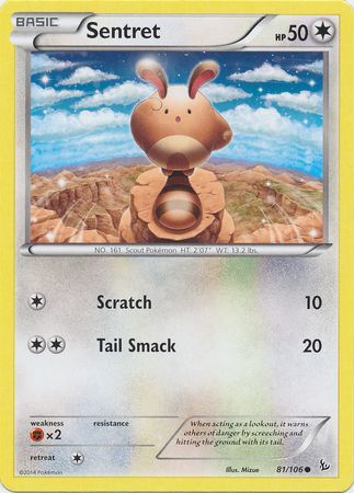 Sentret 81 106 Common XY Flashfire Singles Sentret 81 106 Common XY Flashfire Singles