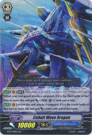 Cobalt Wave Dragon BT13 018EN Double Rare RR Cobalt Wave Dragon BT13 018EN Double Rare RR