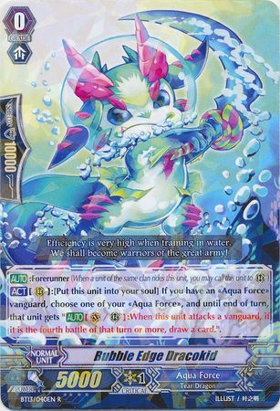 Bubble Edge Dracokid BT13 040EN Rare R Bubble Edge Dracokid BT13 040EN Rare R