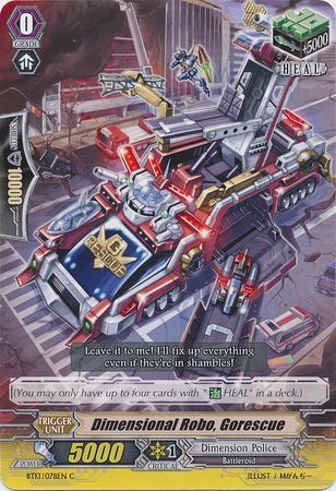 Dimensional Robo Gorescue BT13 078EN Common C Dimensional Robo Gorescue BT13 078EN Common C