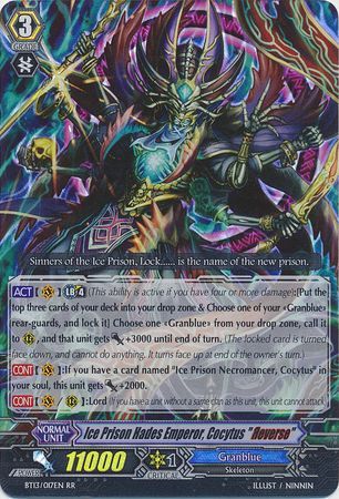 Ice Prison Hades Emperor Cocytus Reverse BT13 017EN Double Rare RR Ice Prison Hades Emperor Cocytus Reverse BT13 017EN Double Rare RR