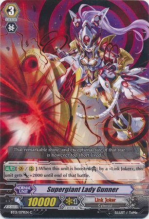Supergiant Lady Gunner BT13 079EN Common C Supergiant Lady Gunner BT13 079EN Common C