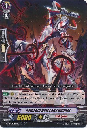 Asteroid Belt Lady Gunner BT13 082EN Common C Asteroid Belt Lady Gunner BT13 082EN Common C