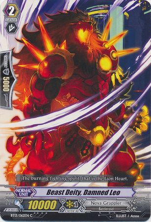 Beast Deity Damned Leo BT13 062EN Common C Beast Deity Damned Leo BT13 062EN Common C