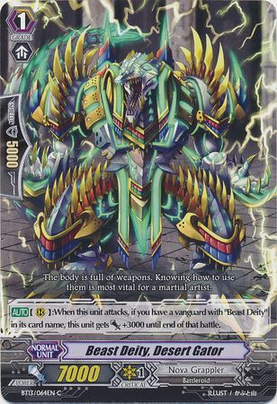 Beast Deity Desert Gator BT13 064EN Common C Beast Deity Desert Gator BT13 064EN Common C