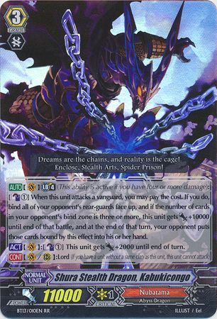 Shura Stealth Dragon Kabukicongo BT13 010EN Double Rare RR Shura Stealth Dragon Kabukicongo BT13 010EN Double Rare RR
