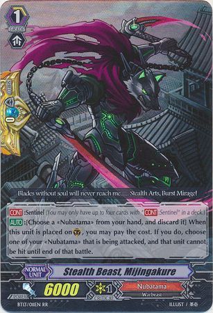 Stealth Beast Mijingakure BT13 011EN Double Rare RR Stealth Beast Mijingakure BT13 011EN Double Rare RR
