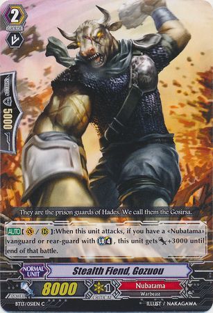 Stealth Fiend Gozuou BT13 051EN Common C Vol 13 Catastrophic Outbreak Singles Stealth Fiend Gozuou BT13 051EN Common C Vol 13 Catastrophic Outbreak Singles