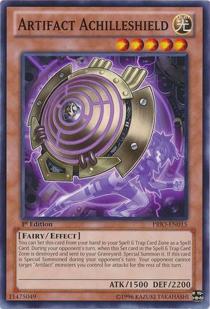 Artifact Achilleshield PRIO EN015 Common 1st Edition Primal Origin 1st Edition Singles Artifact Achilleshield PRIO EN015 Common 1st Edition Primal Origin 1st Edition Singles