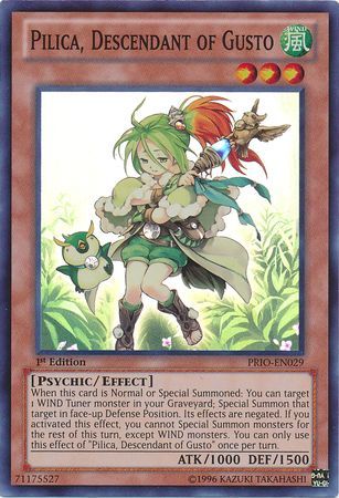 Pilica Descendant of Gusto PRIO EN029 Super Rare 1st Edition Pilica Descendant of Gusto PRIO EN029 Super Rare 1st Edition